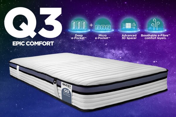 Quest Q3 Epic Comfort Deep e-Pocket with Micro e-Pocket Mattress